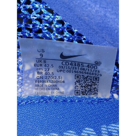 New Men's Sz 9 Nike Air Zoom Victory Eliud Kipchoge Blue Track Spikes CD4385-400 - Picture 7 of 11